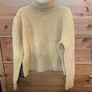 Golden turtleneck by Jones New York.